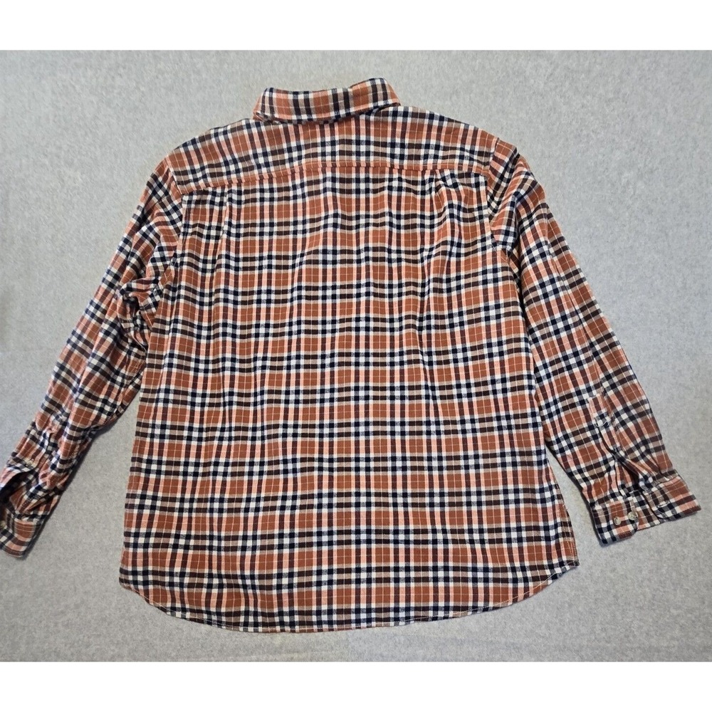 Eddie Bauer Button Down Shirt Mens 2XL Brown Plaid Relaxed Fit Gorpcore Outdoors - Picture 10 of 12